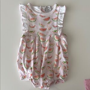 Watermelon Print Baby Romper